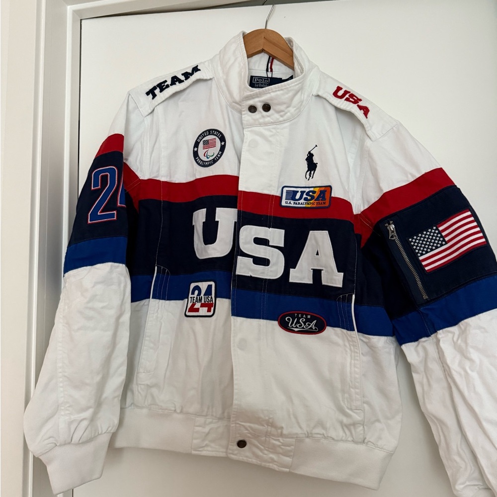 Polo by Ralph Lauren USA Flag Bomber Jacket